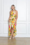 Delilah Maxi Dress - Lime Multi