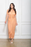 Naomi Midi Cover Up Dress - Orange