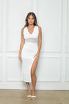 Avery Midi Dress - White