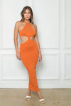Raya Maxi Dress - Orange Rust